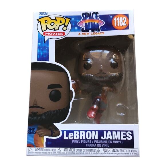 Funko POP! Movies: Space Jam A New Legacy Lebron James Leaping Collectible #1182 - Picture 2 of 12